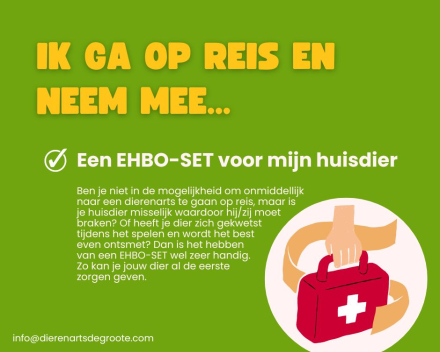 Een ehbo-set voor je huisdier